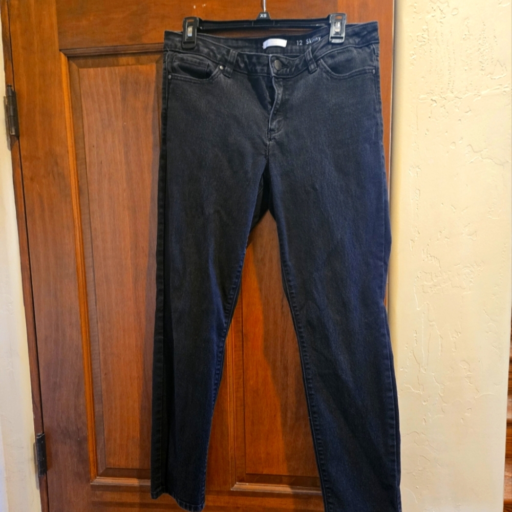 LC Lauren Conrad Charcoal Skinny Jeans